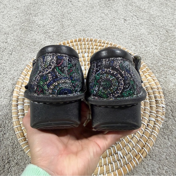 Alegria Dayna 327 Mary Jane Shoes Leather Comfort in Multi Spiro Blues 39/US 9 - Picture 9 of 15